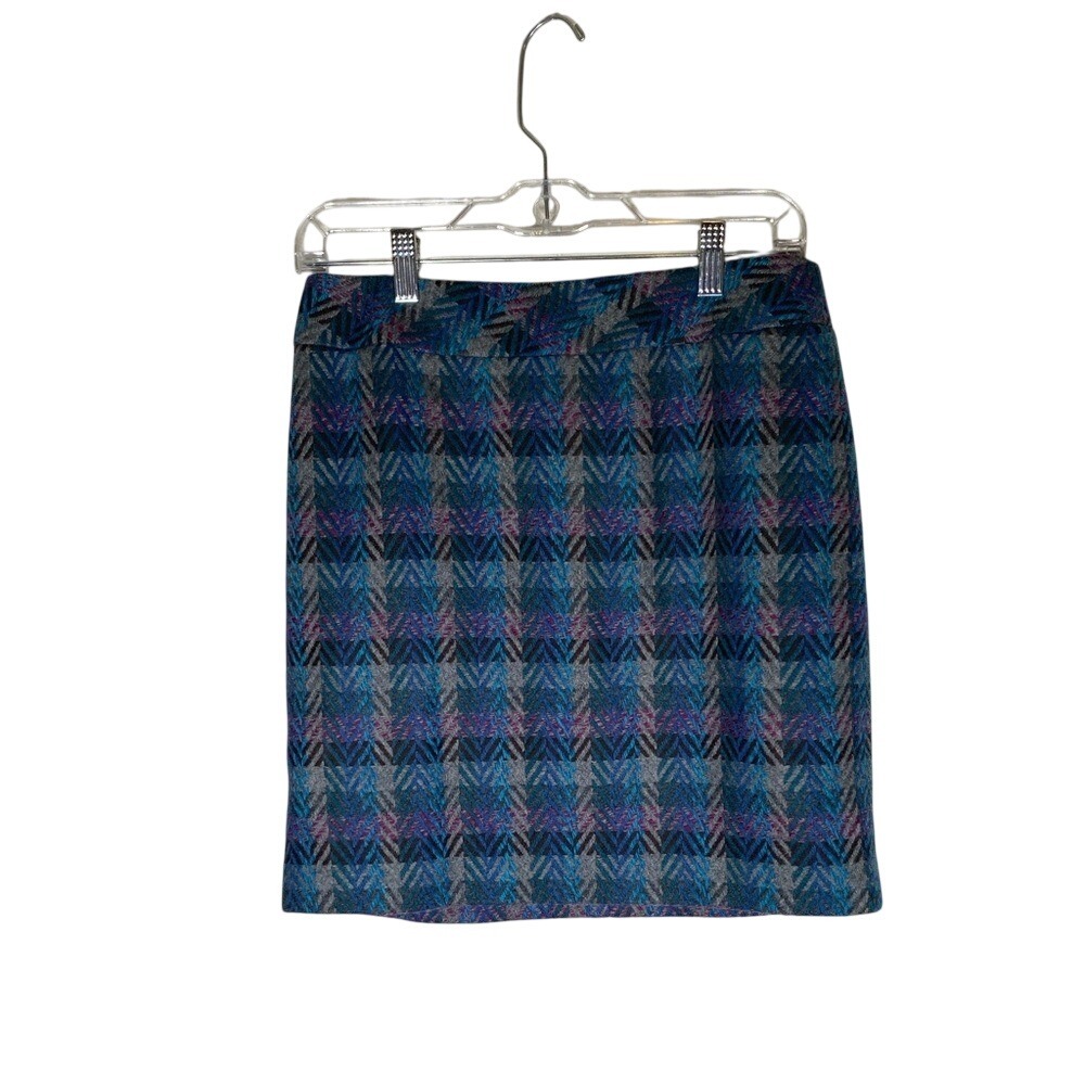 Vintage ll bean Plaid Women's Skirt wool blend size 2 dark academia preppy